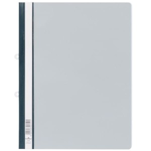 Skoroszyt A4 z możliwością wpięcia do segregatora wykonany z PCW szary 258010