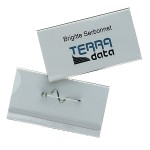 Identyfikator konferencyjny z agrafką 40x75mm 10 sztuk 860819 [WYPRZEDAŻ]