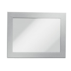 Ramka magnetyczna samoprzylepna DURAFRAME A6 z uchylną przednią stroną op.2 szt srebrna /487023/