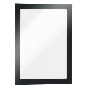 Ramka magnetyczna samoprzylepna DURAFRAME A5 z uchylną przednią stroną op.2 szt czarna /487101/
