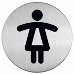 Tabliczka piktogram WC DAMSKI PICTO śr. 83 mm /4904 23/
