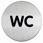 Tabliczka piktogram WC PICTO śr. 83 mm 4907 23