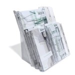 Półka na ulotki A4 COMBIBOXX PRO 4 przegrody 1/3 8613 19