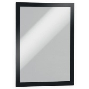 Ramka magnetyczna samoprzylepna DURAFRAME A4 z uchylną przednią stroną op.2szt czarna /487201/