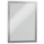 Ramka magnetyczna samoprzylepna DURAFRAME A4 z uchylną przednią stroną op. 2szt, srebrna /487223/