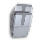 Półki na ulotki 2 pionowe A4 FLEXIPLUS  przezroczyste 17090084 00