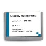 Tabliczka przydrzwiowa A5 210x148,5 mm grafitowa 4866 37