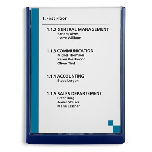 Tabliczka informacyjna DURABLE CLICK SIGN A4 granatowa.jpg