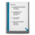 Tabliczka przydrzwiowa Click Sign A4 210x297 mm grafitowy 4867 37