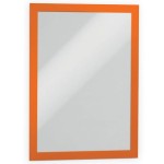 Ramka magnetyczna samoprzylepna DURAFRAME A4 z uchylną przednią stroną op. 2szt pomarańczowa /487209/