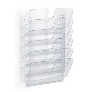 Półki na ulotki poziome A4 LANDSCAPE 6 szt. FLEXIPLUS przezroczyste 1700014401