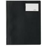 Skoroszyt A4 z kolorową okładką szerokość ponadstandardowa wykonany z PCW czarny 250001