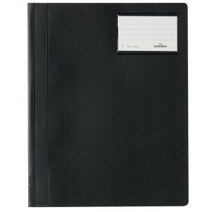 Skoroszyt A4 z kolorową okładką szerokość ponadstandardowa wykonany z PCW czarny 250001