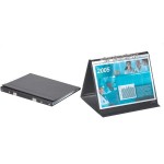 Flipchart stołowy A3 poziomy z mechanizmem ringowym 10 kieszeni czarny 8572 01