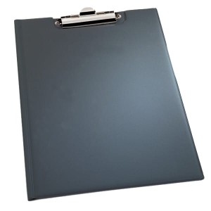 Podkładka pod dokumenty z klipsem i okładką PCV czarna A5 2359 01