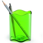 Pojemnik na długopisy TREND zielony transparentny 17012350 17