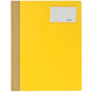 Skoroszyt A4 z kolorową okładką szerokość ponadstandardowa wykonany z PCW żółty 250004