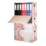 Pudło archiwizacyjne ESSELTE na segregatory otwierane z przodu białe /10964/