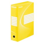 Pudełko archiwizacyjne ESSELTE boxy 100 mm poj. 1000 kartek żółte