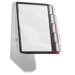 Moduł ścienny SHERPA® WALL 10 z 10 panelami A4 czerwono-czarny /563100/