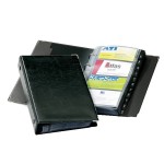 Wizytownik książkowy VISIFIX na 200 wizytówek z przekładkami czarny 2383 01