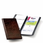 Wizytownik książkowy VISIFIX na 96 wizytówek brązowy 2380 11