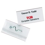 Identyfikator konferencyjny z agrafką 30x60mm 100 sztuk 8006 19