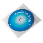 Samoprzylepne etui POCKETFIX na płytę CD/DVD z klapką 100 sztuk 8280 19