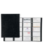 Wizytownik książkowy VISIFIX na 400 wizytówek czarny 2445 01
