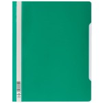 Skoroszyt A4 z przezroczystą okładką z twardej folii zielony 2570 05