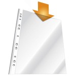 Koszulka na dokumenty A4 otwierana od góry krystaliczna wykonana z PP 40 sztuk /267319/