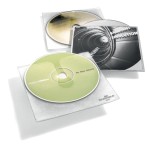 Koszulki na CD z wyściółką ochronną i kieszenią na opis  CD COVER 10 sztuk /520219/