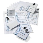 Zestaw konferencyjny - wkłady z identyfikatorami na klips z zawieszką 60x90mm 20 sztuk 8181 00