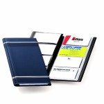 Wizytownik książkowy VISIFIX na 96 wizytówek granatowy 8581 07