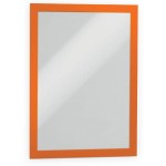 Ramka magnetyczna samoprzylepna DURAFRAME A4 z uchylną przednią stroną op.10 szt pomarańczowa 4882 09