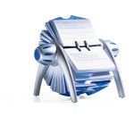 Wizytownik obrotowy z kartami i przekładkami TELINDEX flip srebrna 2416 23