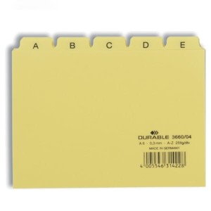 Przekładki A6 do kartotek DURABLE PP...