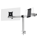 Uchwyt na monitor LCD 21-27'' i tablet zacisk biurkowy srebrny /508723/