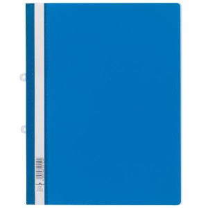 Skoroszyt A4 z możliwością wpięcia do segregatora wykonany z PCW niebieski 2580 06