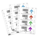 Etykiety do kieszeni magazynowych A4 perforowane 150x67mm 4 etykiety na arkuszu 20ark.  /100302/