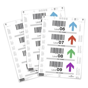 Etykiety do kieszeni magazynowych A4 perforowane 150x67mm 4 etykiety na arkuszu 20ark.  /100302/