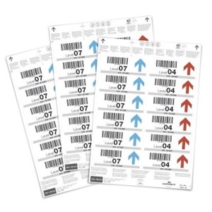 Etykiety do kieszeni magazynowych A4 perforowane 100x38mm 12 etykiety na arkuszu 20ark.  /102202/