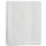 Skoroszyt A4 z przeźroczystą okładką szerokość ponadstandardowa wykonany z  PCW biały 251002