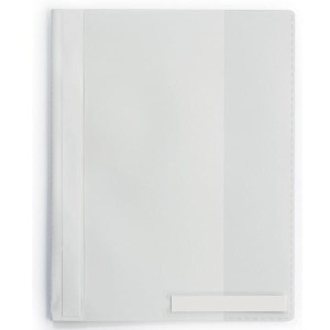 Skoroszyt A4 z przeźroczystą okładką szerokość ponadstandardowa wykonany z  PCW biały 251002