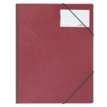 Teczka na dokumenty z gumkami narożnymi 1-150 kartek PCV czerwony 232003