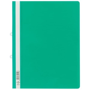 Skoroszyt A4 z możliwością wpięcia do segregatora wykonany z PCW  zielony 258005