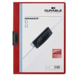 Skoroszyt zaciskowy DURAQUICK 1-20 kartek czerwony A4 227003