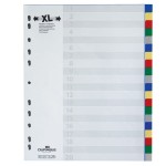Przekładki  A4 wykonane z PP kolorowe indeksy 20 części poszerzone 675927