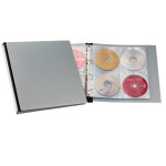 Album z koszulkami na 96 płyt CD/DVD ALBUM czarny 527701