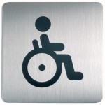 Tabliczka piktogram WC NIEPEŁNOSPRAWNI PICTO 150x150 mm 4959 23